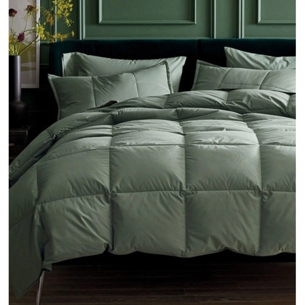 The Company Store LaCrosse RDS Down Medium Comforter Queen Thyme 11003B-Q-THYME